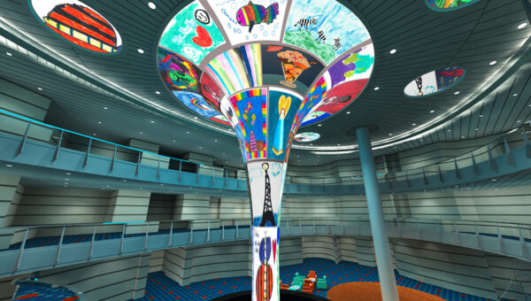 Carnival Horizon Atrium LED Centerpiece to Feature Child Artists