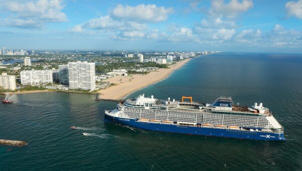 Celebrity Edge Makes Her Arrival at Port Everglades